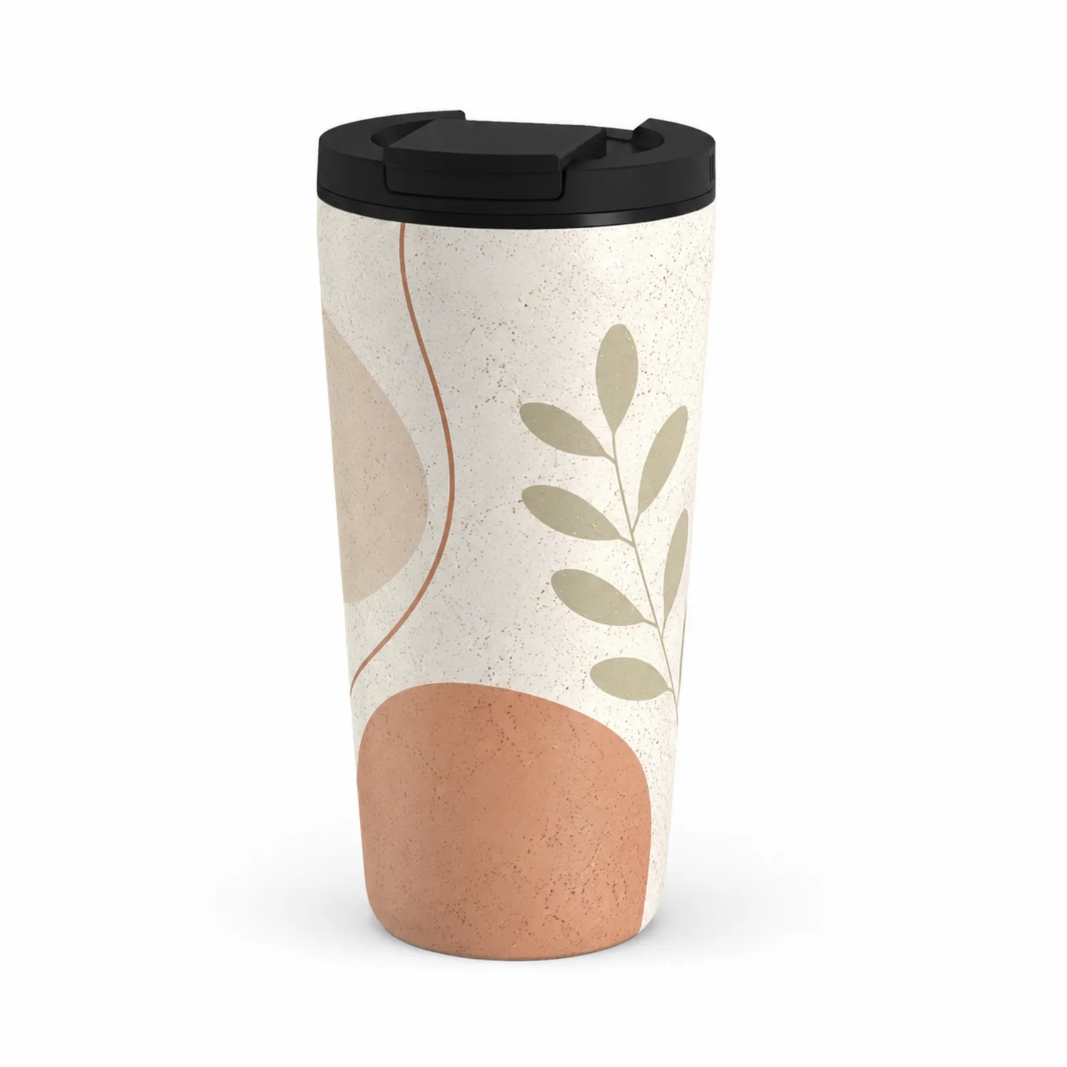 Isolierbecher 500ml mit Floraldesign und Drehverschluss-Qiralume
