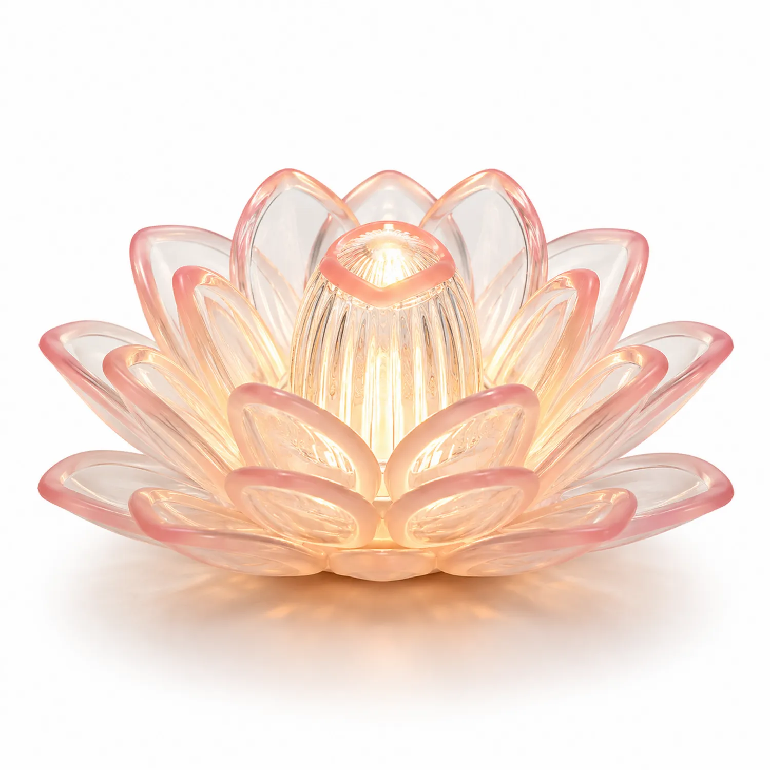 Lámpara LED decorativa flor de loto rosa