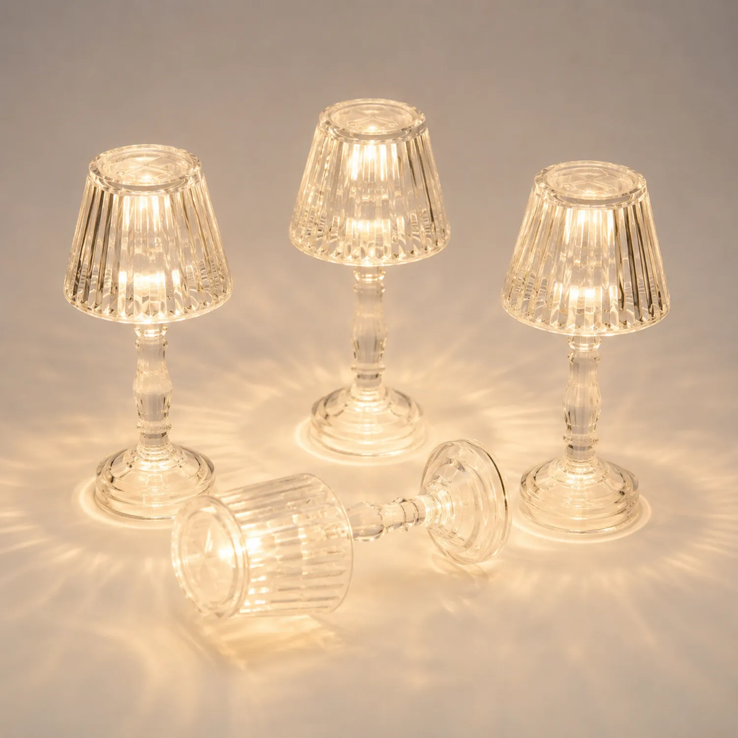 Lámpara de Mesa LED Transparente Decorativa