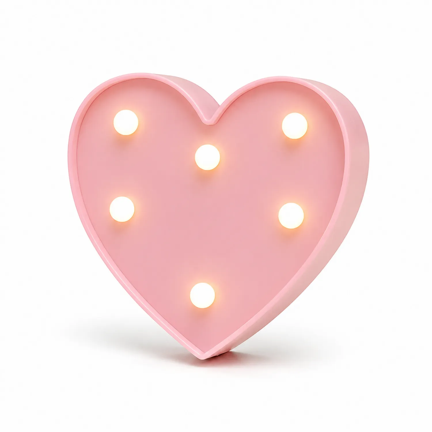 Lámpara Decorativa LED Corazón Rosa