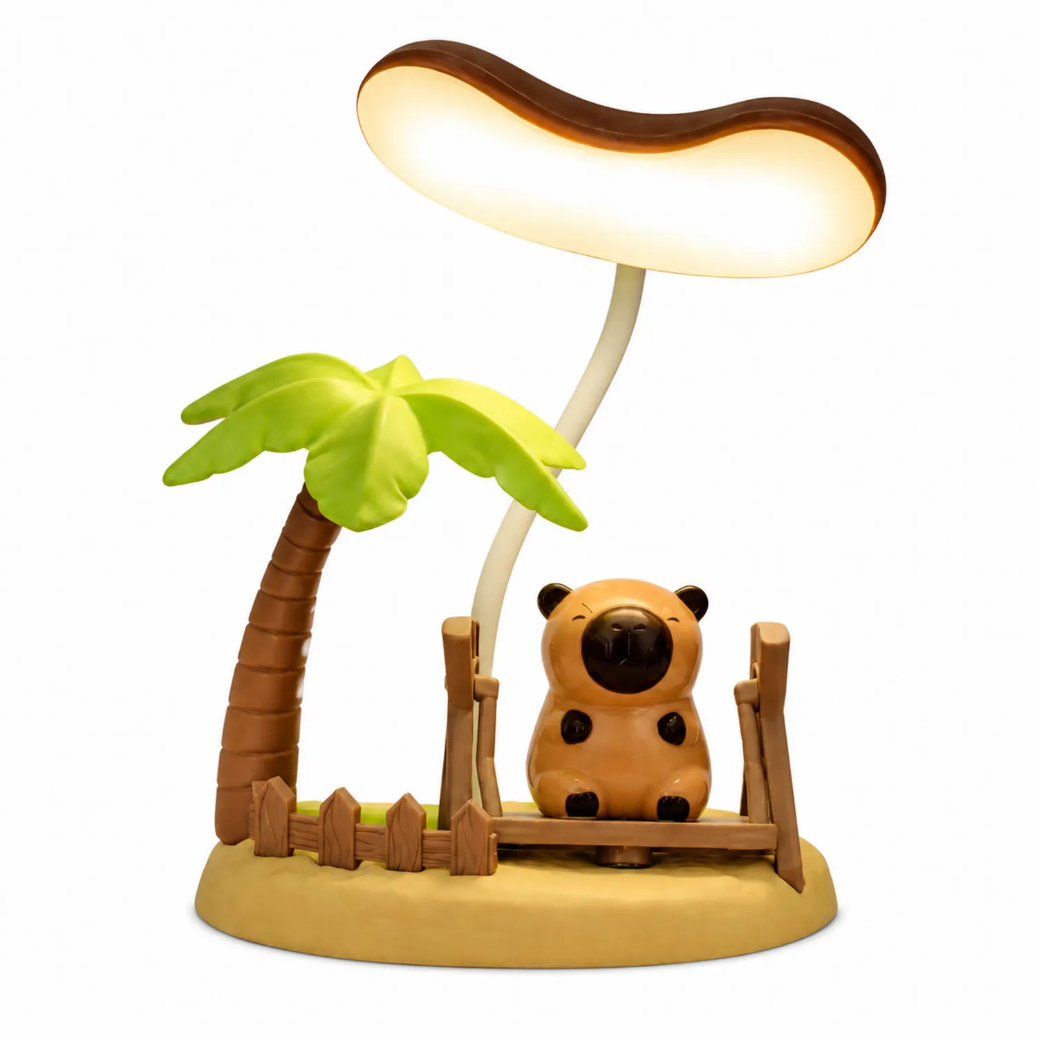 Lámpara de Mesa Infantil con Osito y Palmera LED