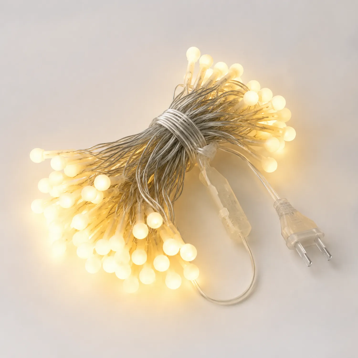Luces de cadena LED cálidas para interiores, 100 luces, 10m