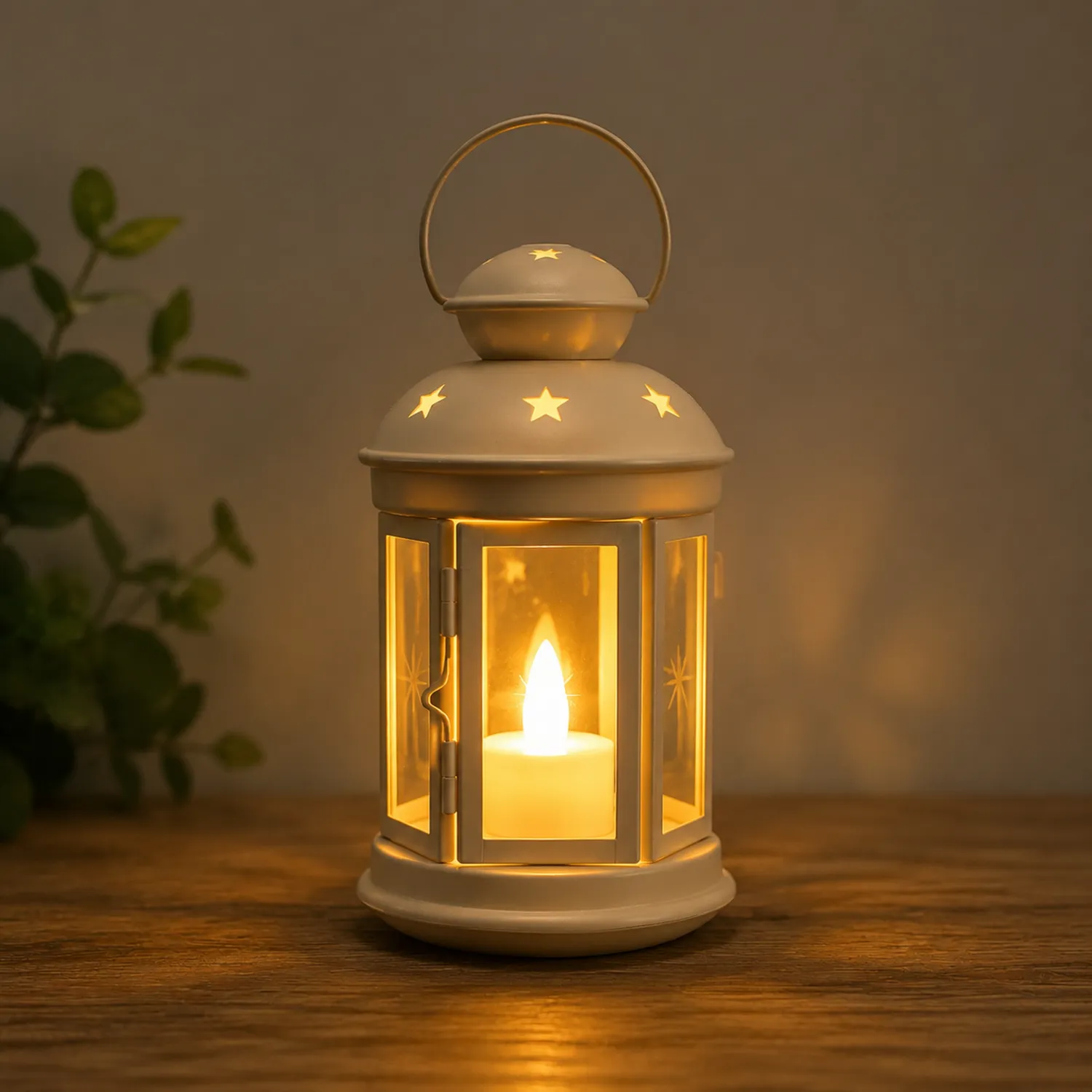 Farol Décor Vintage con Luz LED Blanca