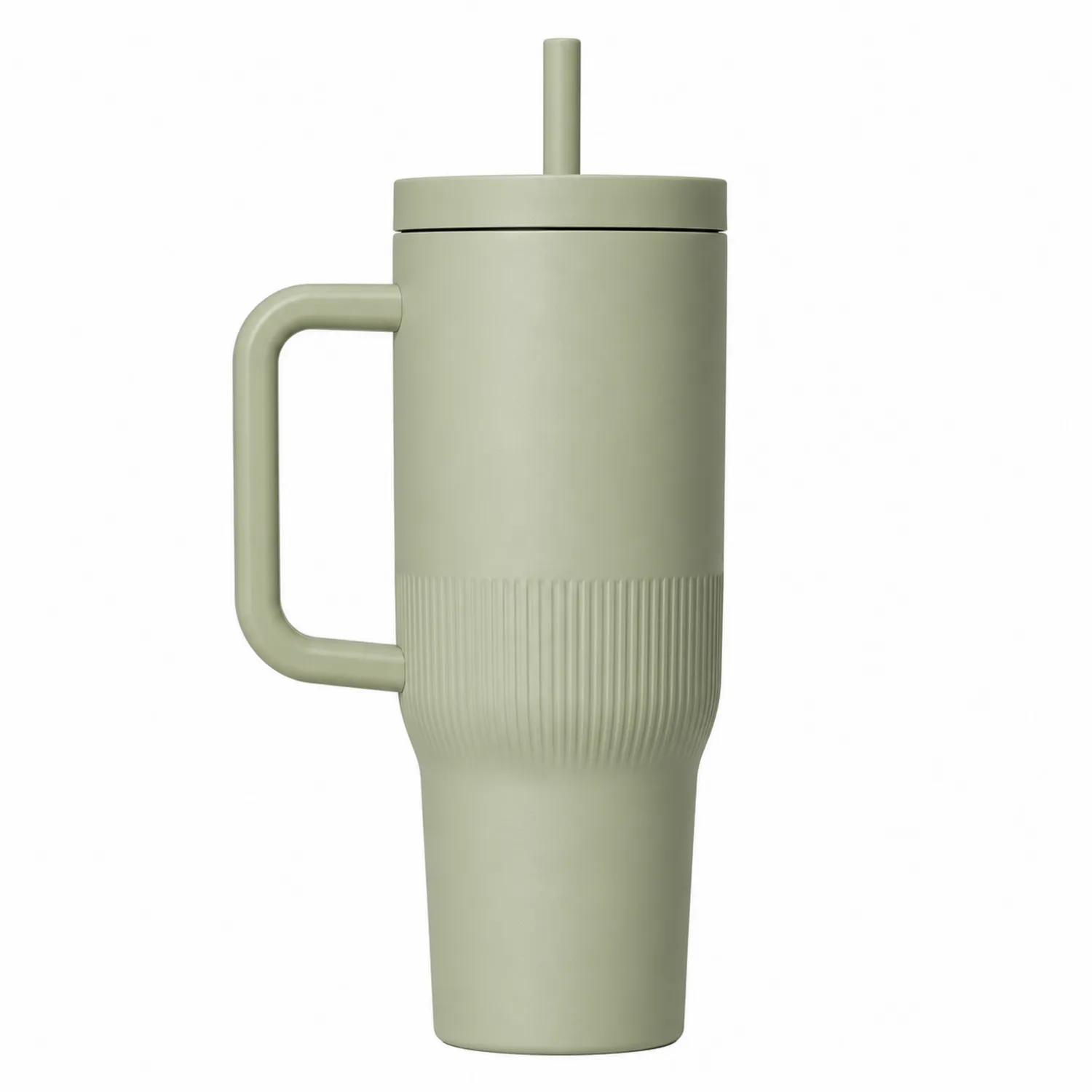 Vaso Térmico con Tapa y Pajita 450 ml Verde