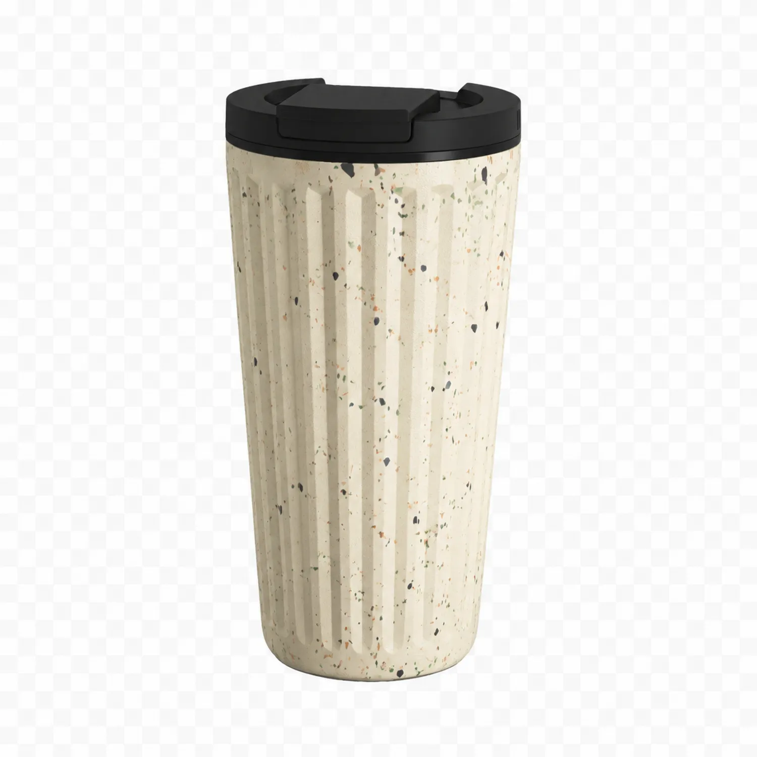 Vaso Térmico Reutilizable 350ml Beige con Tapa Hermética