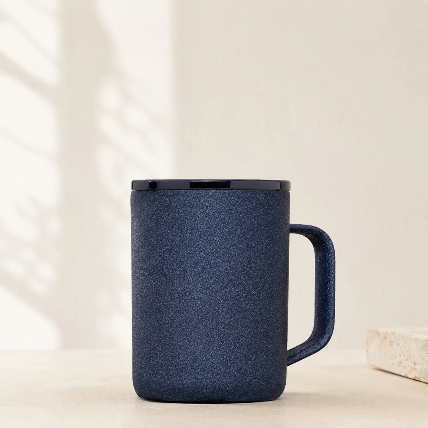 Taza Térmica de 350ml Azul Oscuro con Doble Pared