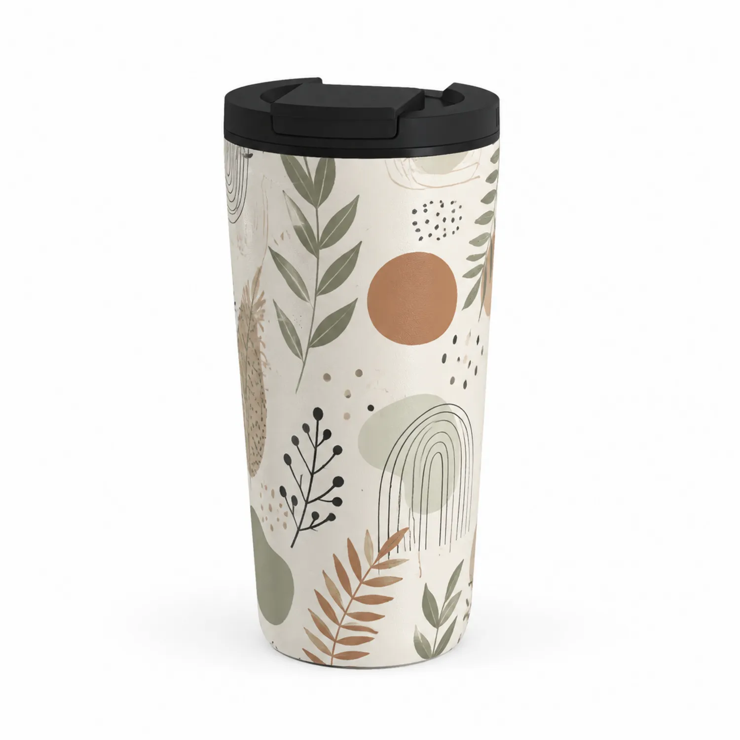 Taza Térmica de Viaje con Diseño Botánico 450ml Multicolor