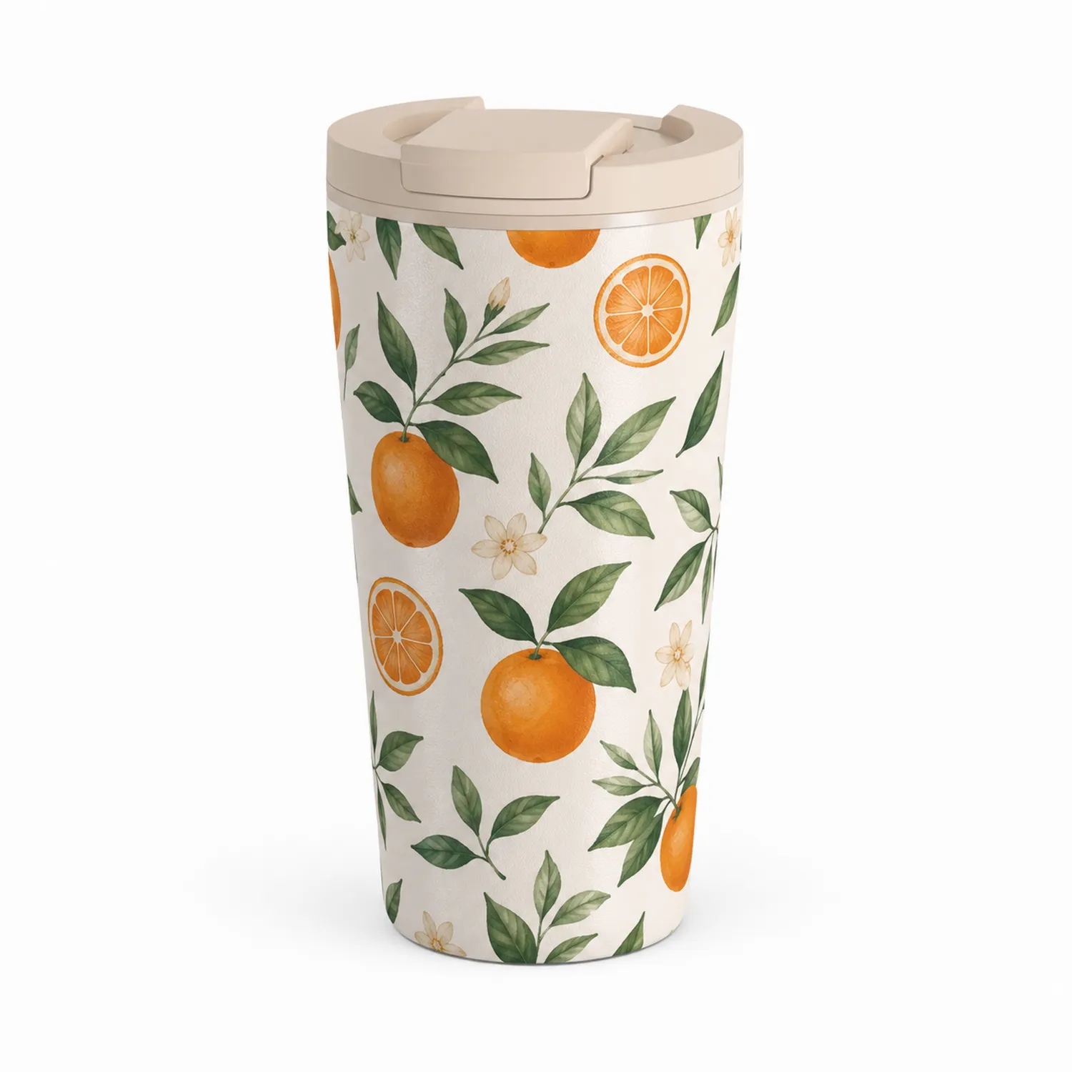 Taza térmica con diseño de naranjas 500ml