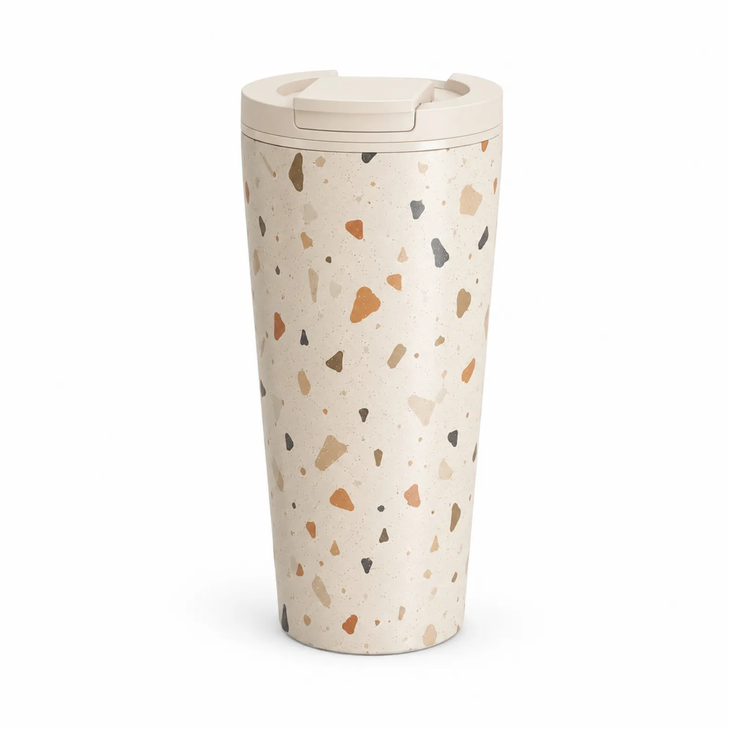 Vaso Térmico de Terrazo 500 ml Blanco/Multicolor