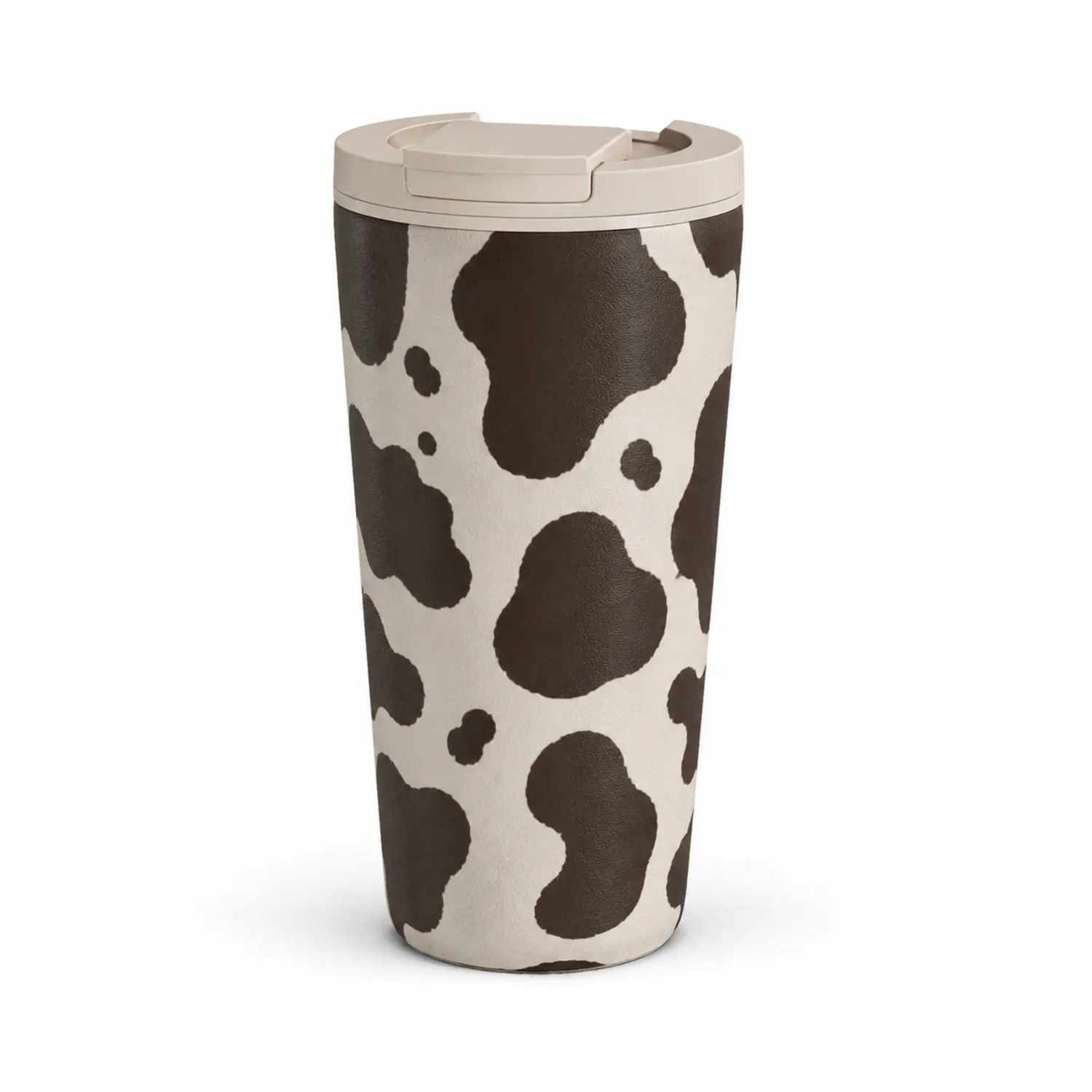 Taza Térmica 450ml Estampado Animal Marrón/Blanco