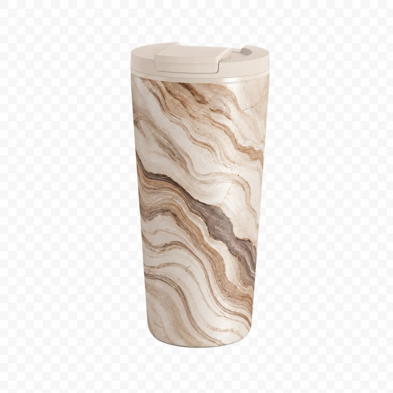 Vaso Térmico Aislante de Diseño Mármol 500ml