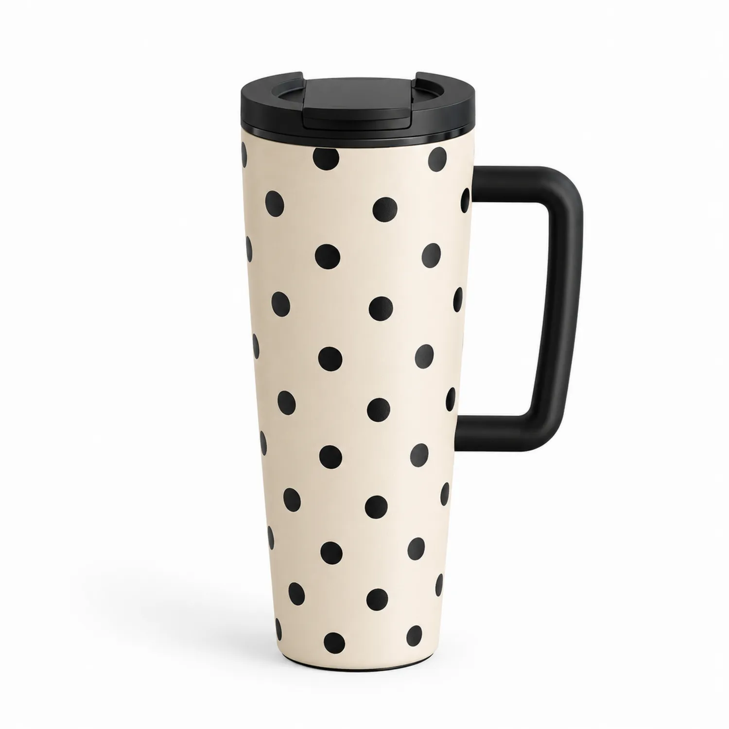 Taza de Viaje Térmica Lunares Negro 450ml