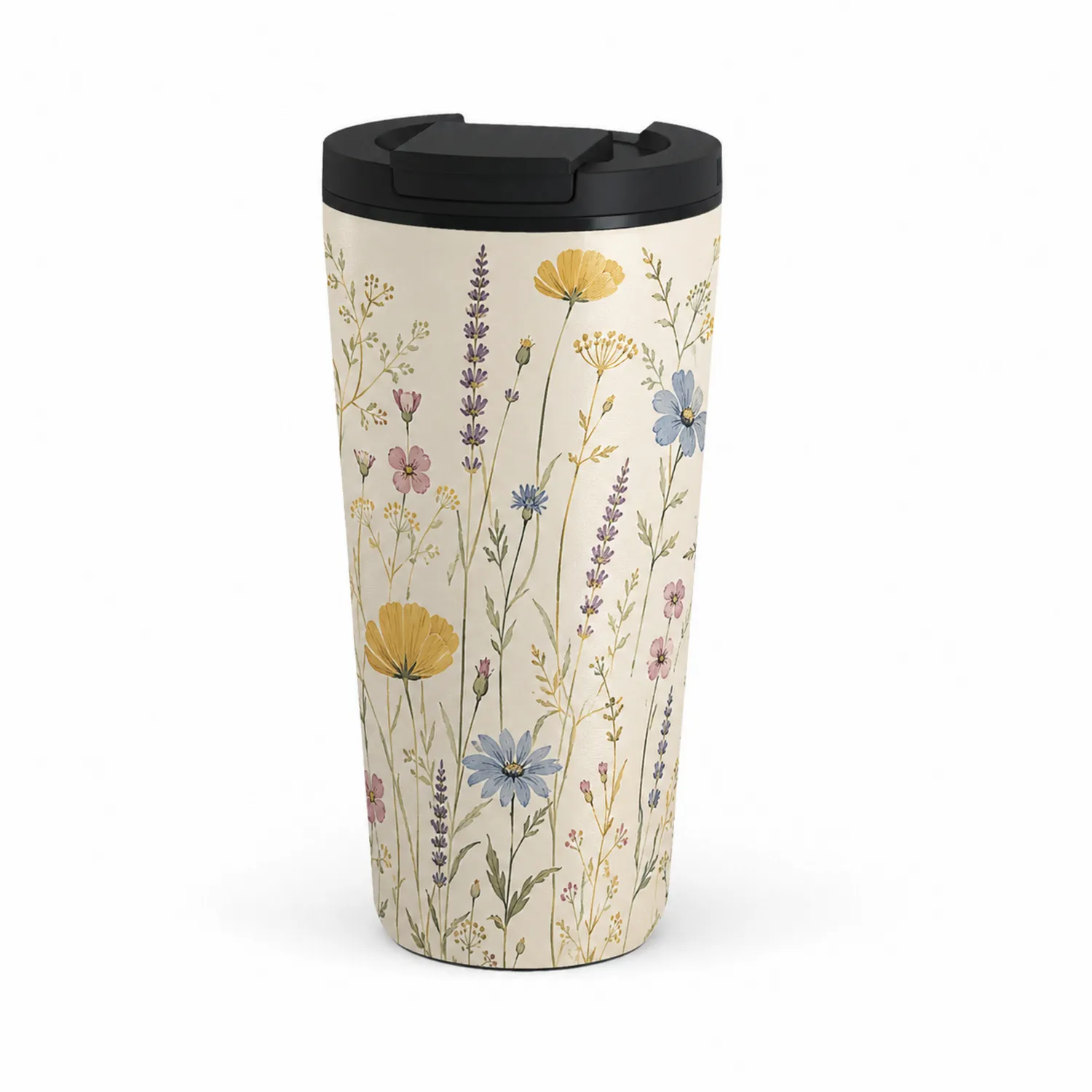 Termo floral 350ml con tapa antideslizante