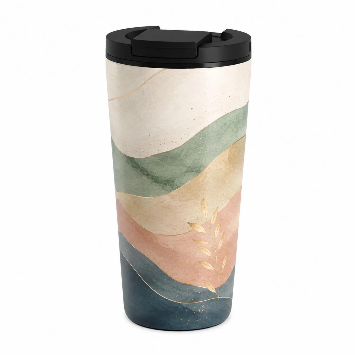 Taza Térmica de Viaje 500ml Doble Pared Colores Pastel