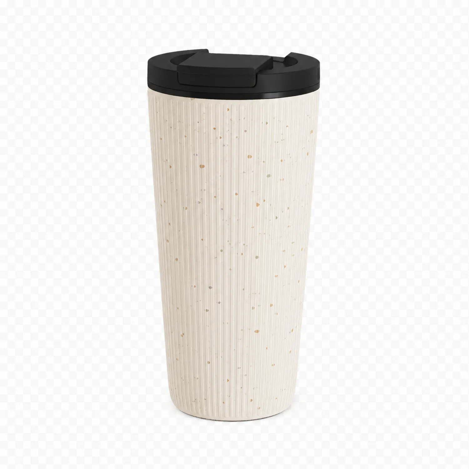 Taza Térmica con Tapa Hermética 450ml Beige