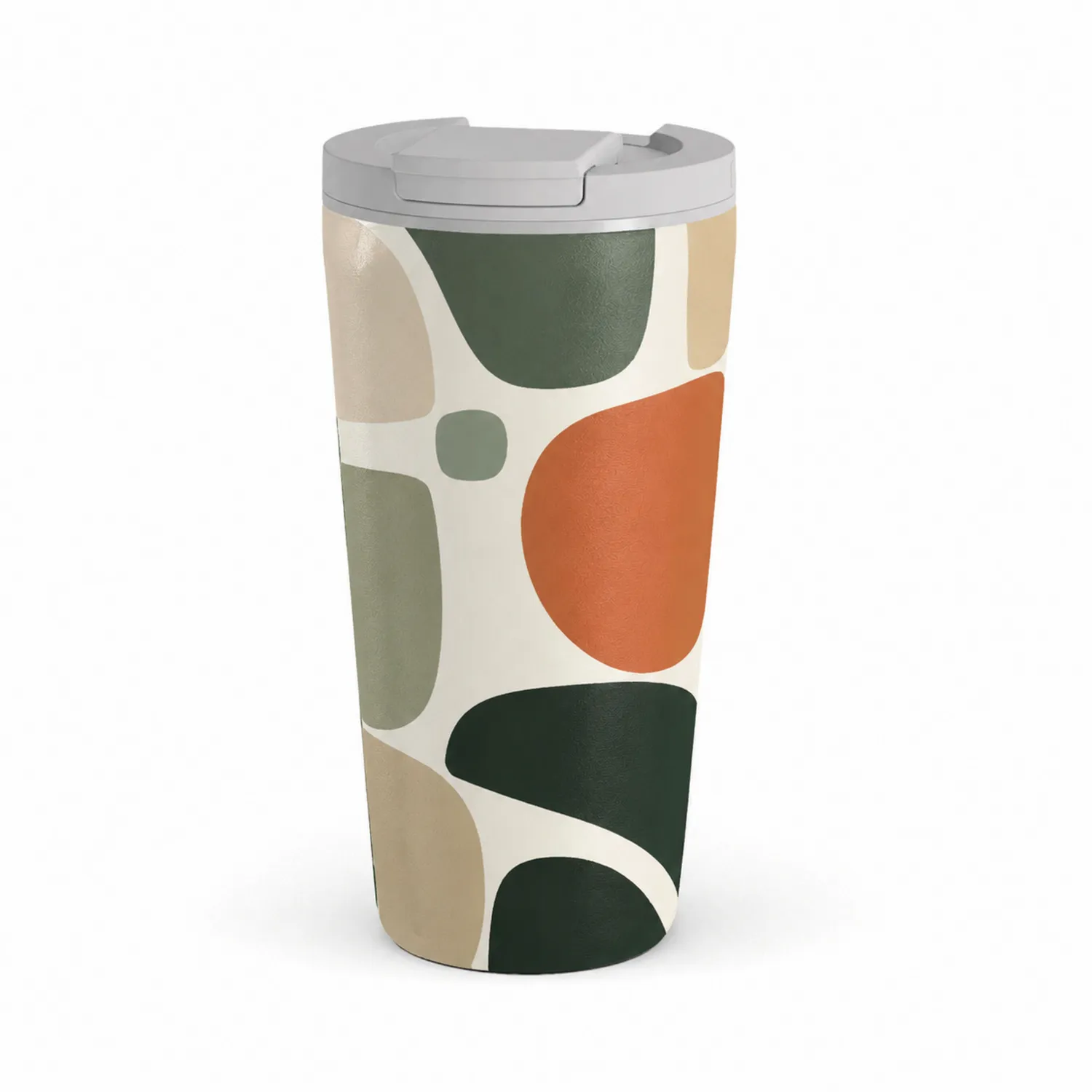 Taza Térmica de Viaje 500ml Diseño Abstracto Multicolor