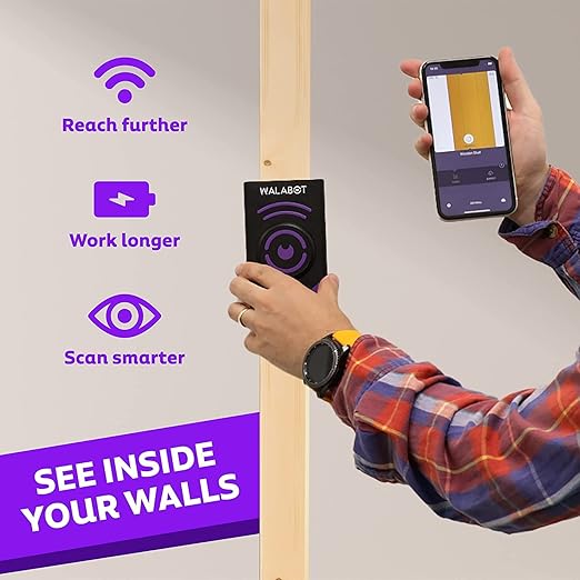 WALABOT DIY 2 - Усъвършенстван търсач на стълбове и стенен скенер за смартфони с Android и iOS