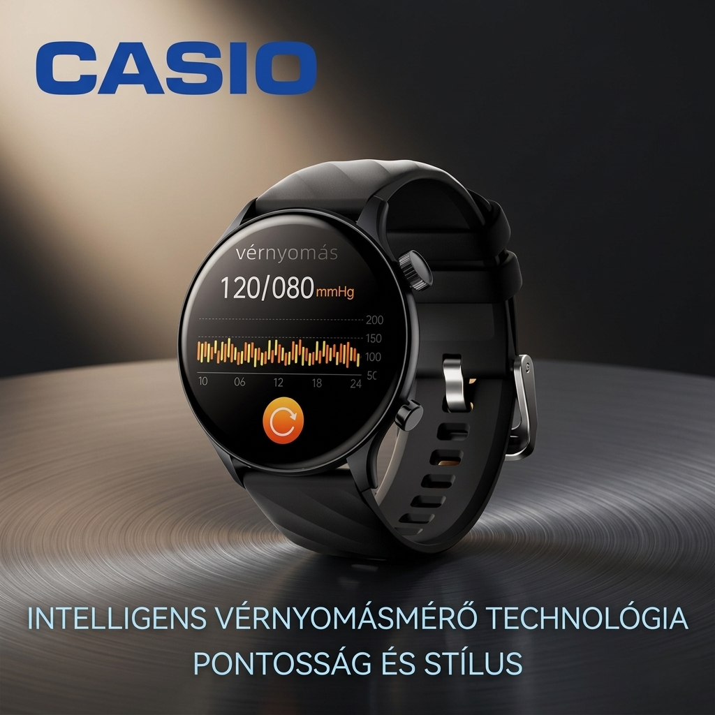Casio AI egészségfigyelő okosóra ⌚️ Új frissítés 2026-ra! Intelligens mérés EKG + fotopletizmográfia segítségével – vércukorszint, vérnyomás és vér oxigénszintjének monitorozása egyetlen órával. 🏃