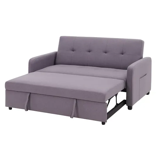 Schlafsofa aus Polyester, Grau-cozyverta
