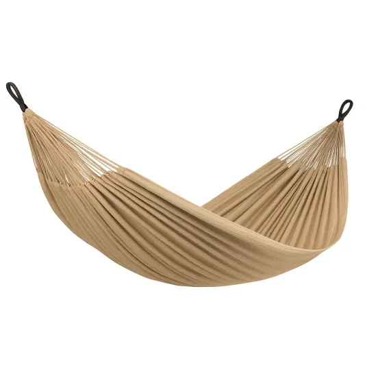 Baumwoll-Hängematte Beige 260x140 cm-cozyverta
