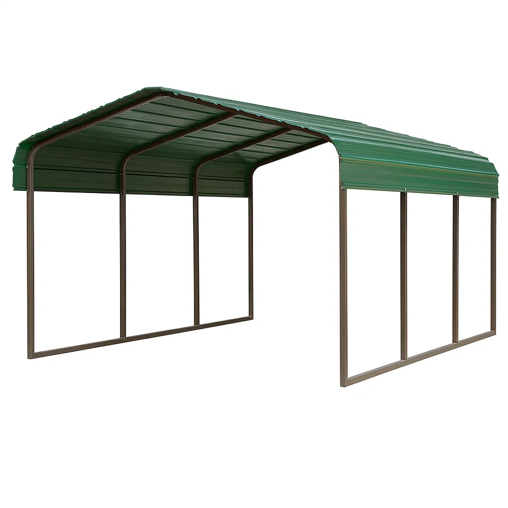 Metall Carport 3m x 2m x 2.5m Stahlrahmen Grün-decorvoria