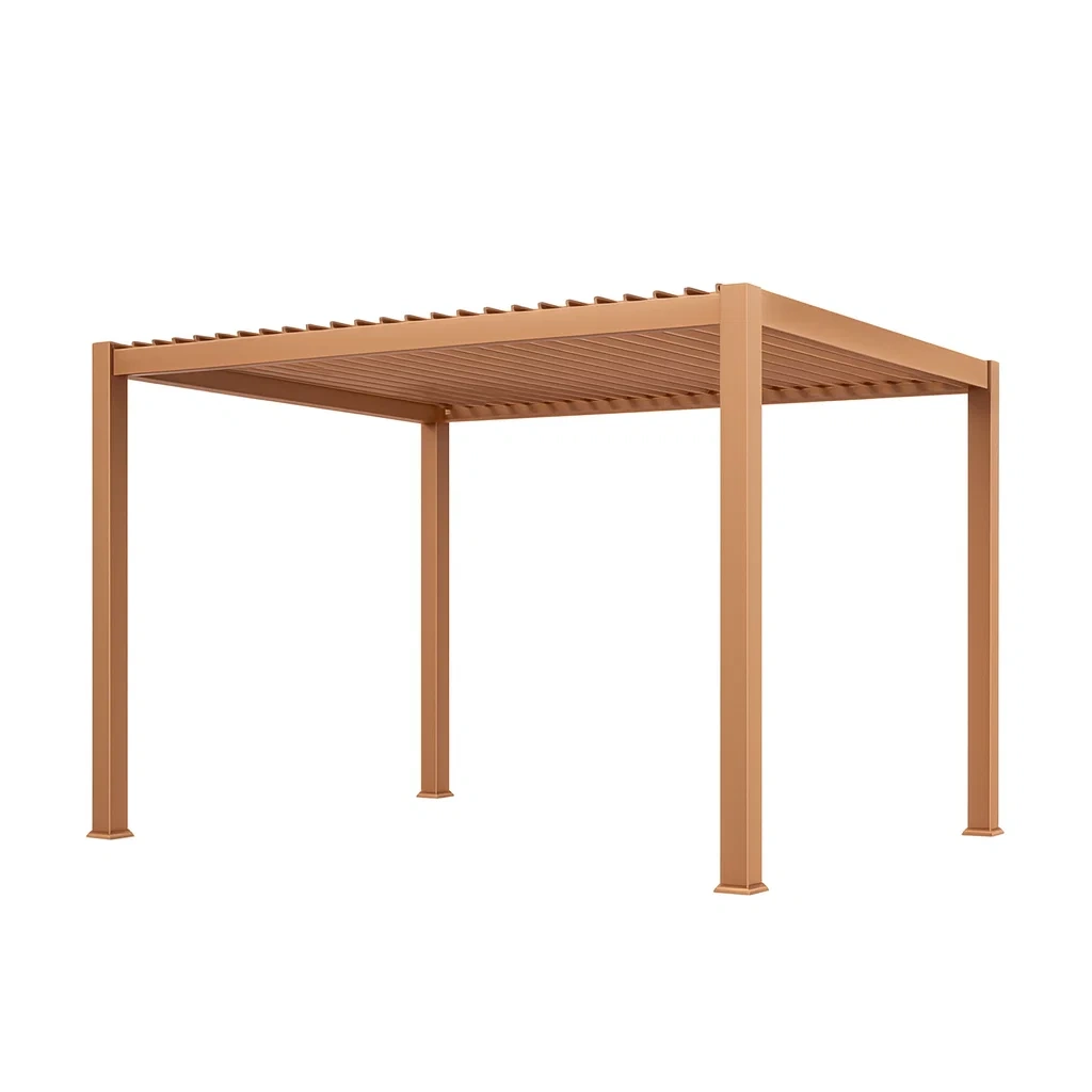 Aluminium Pergola Terrakotta 300x300 cm-decorvoria