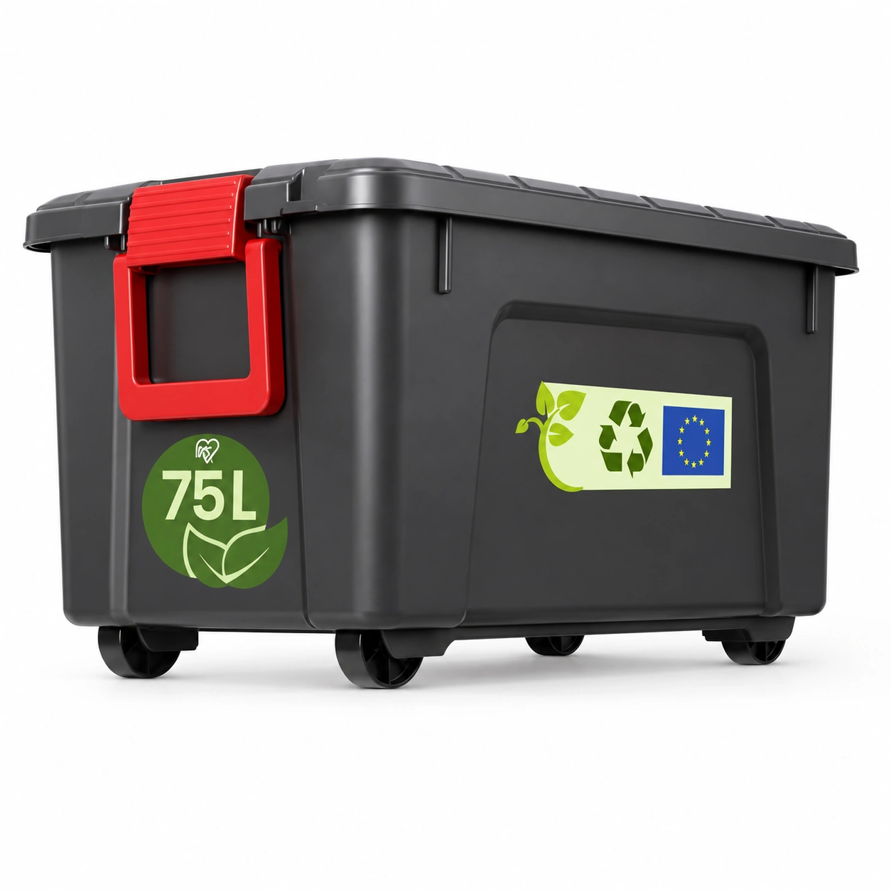Aufbewahrungsbox mit Rollen 75L-LumoriaLiving