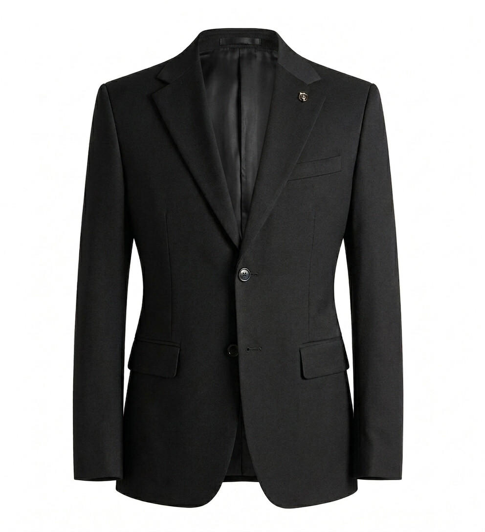 Slim Fit Black Suit