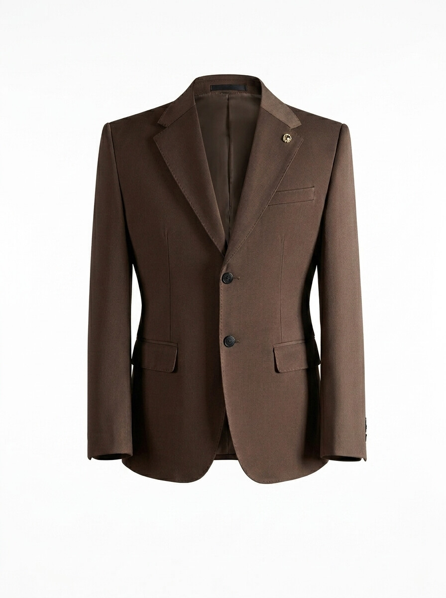 Classic Brown Tailored Suit