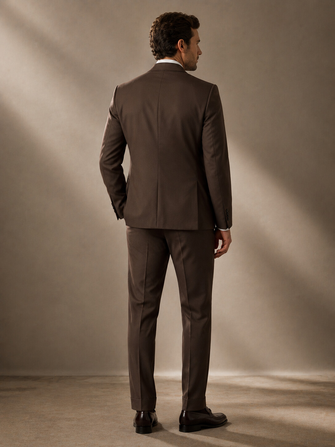Classic Brown Tailored Suit