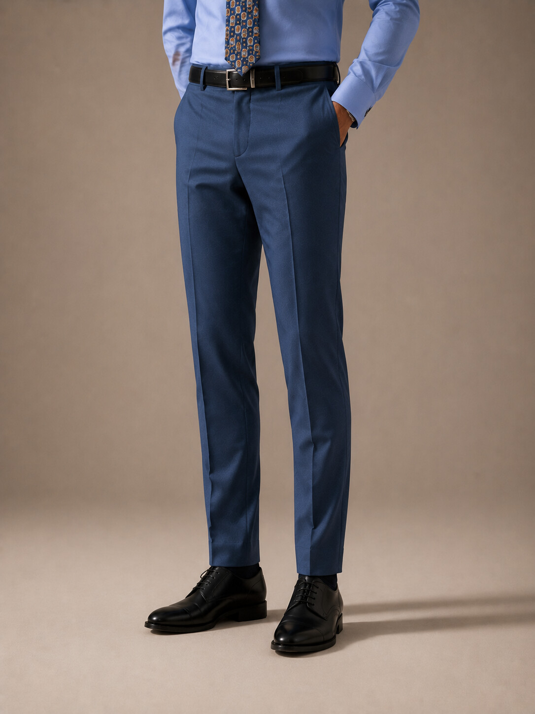 Wool Blend Stretch Suit