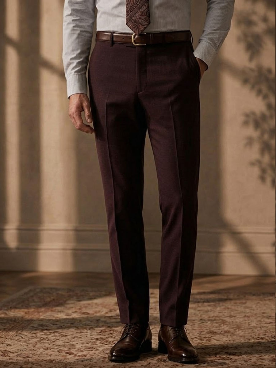 Wool Blend Stretch Suit