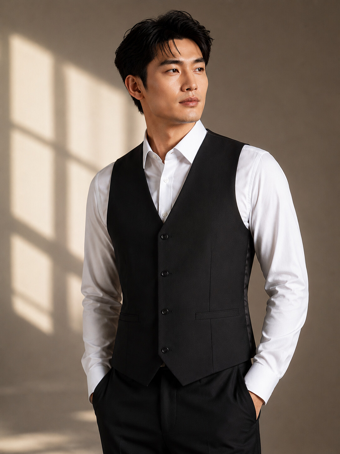 Lyocell Blend Black Tuxedo