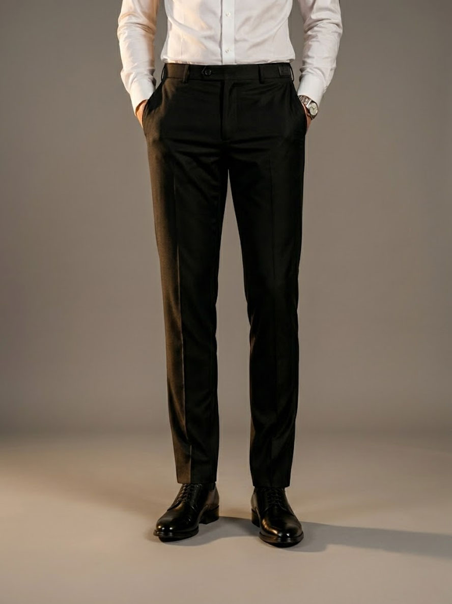 Modern Fit Black Lapel Tuxedo