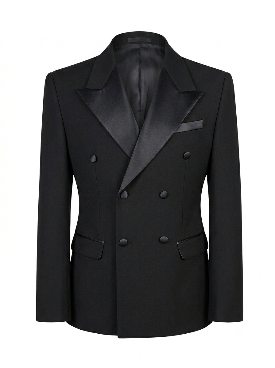 Modern Fit Black Lapel Tuxedo