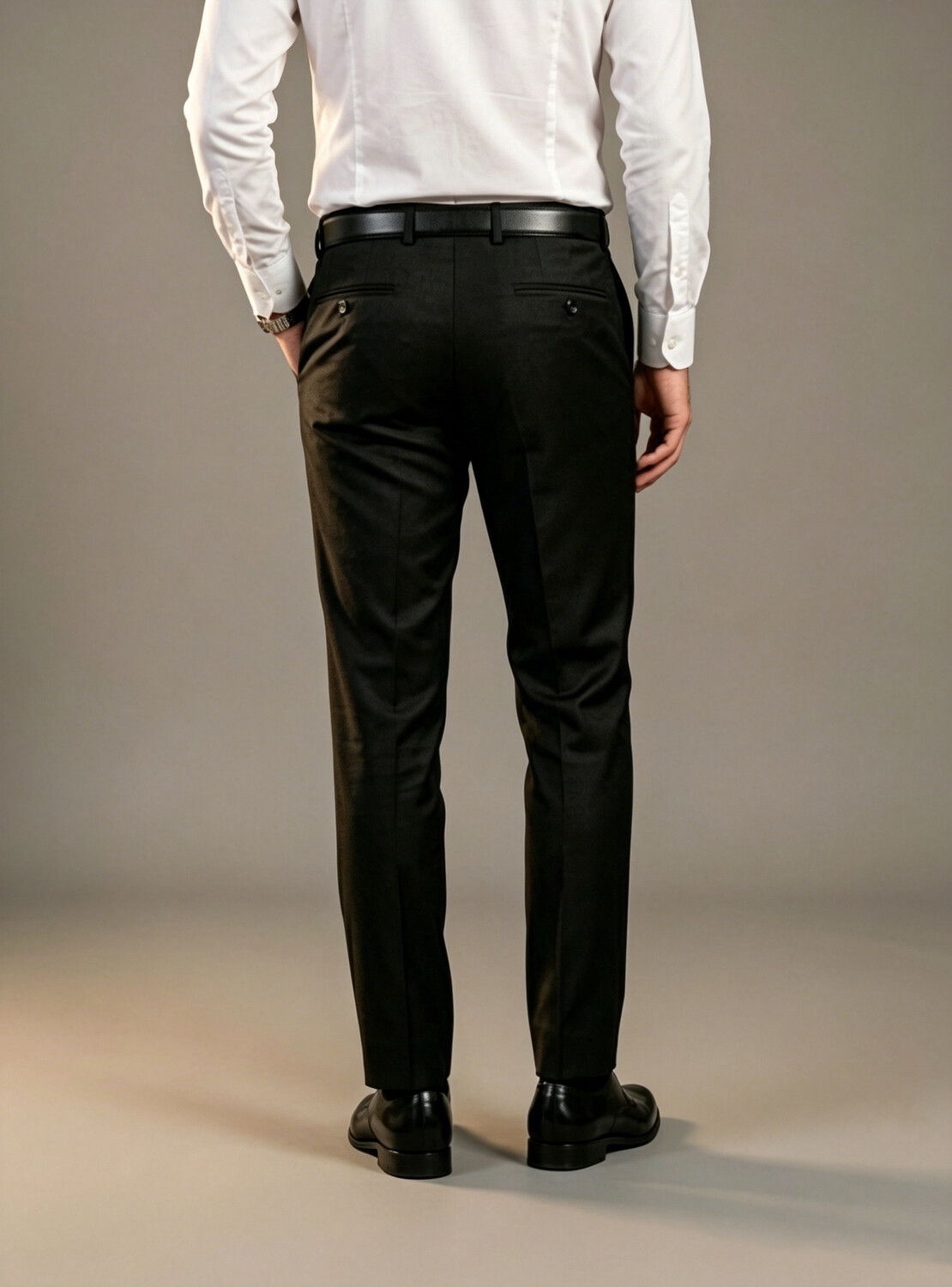 Modern Fit Black Lapel Tuxedo