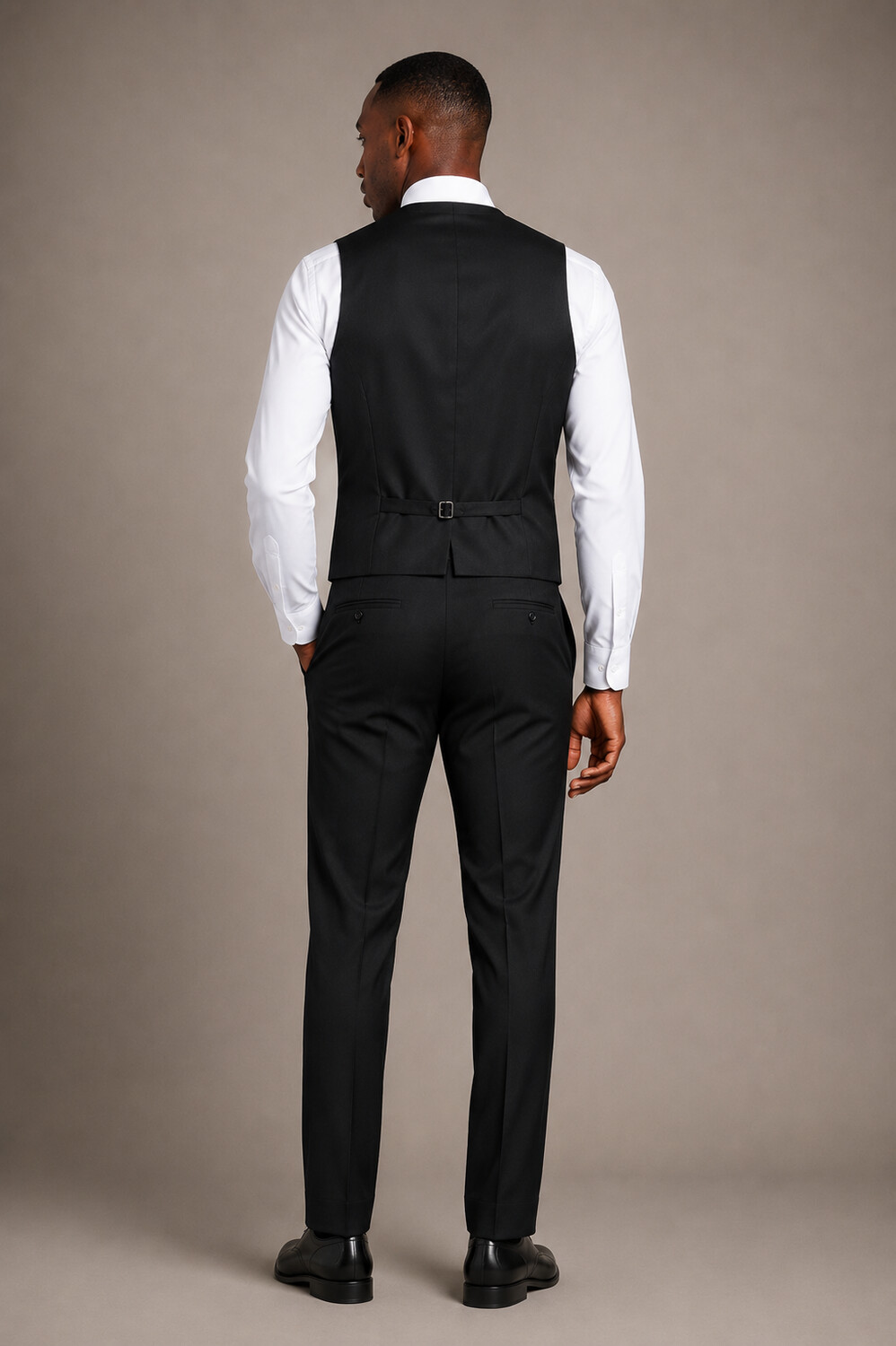 Modern Fit Black Lapel Tuxedo