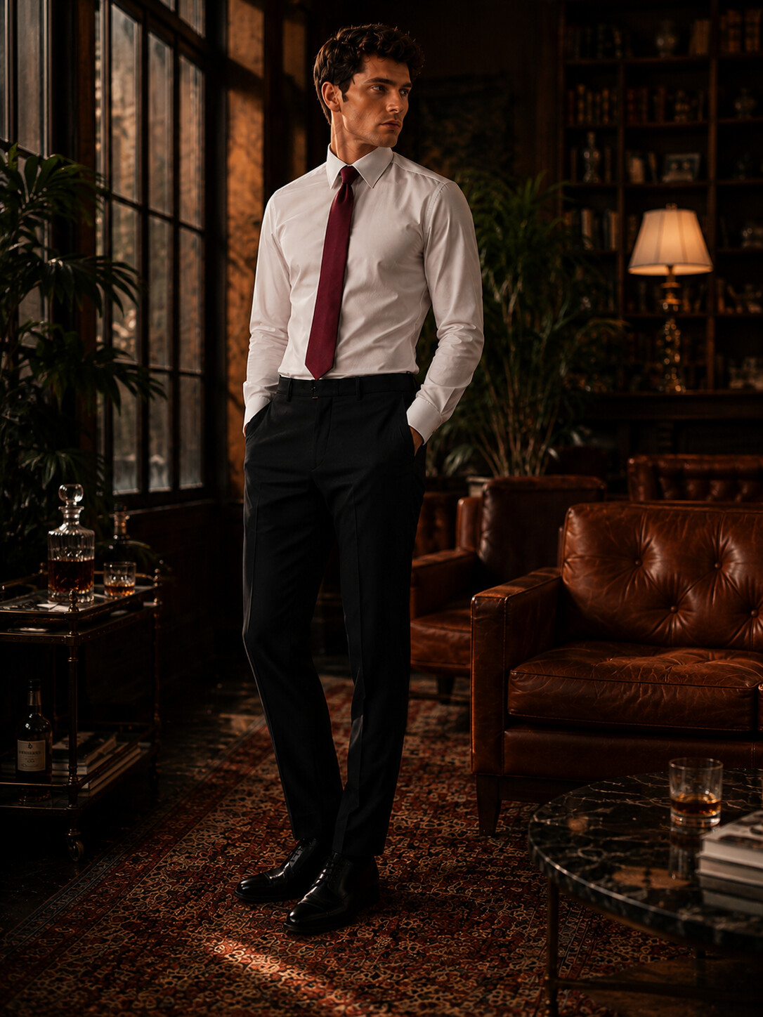 Black Solid Suit Jacket