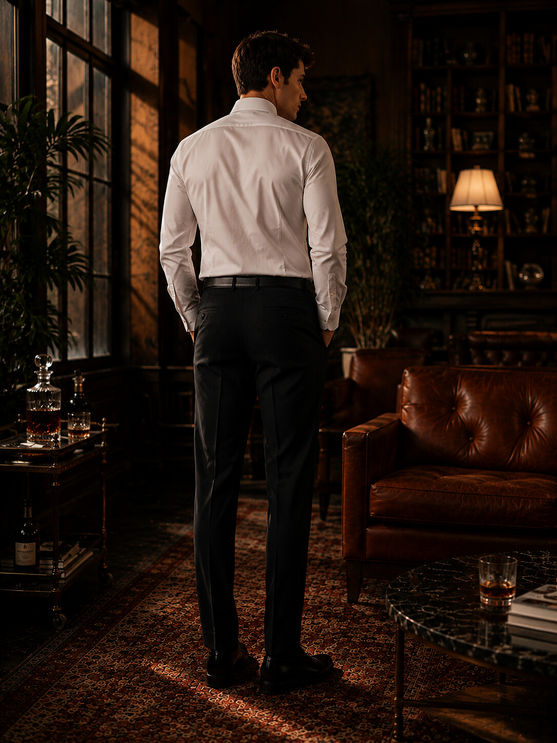 Black Solid Suit Jacket