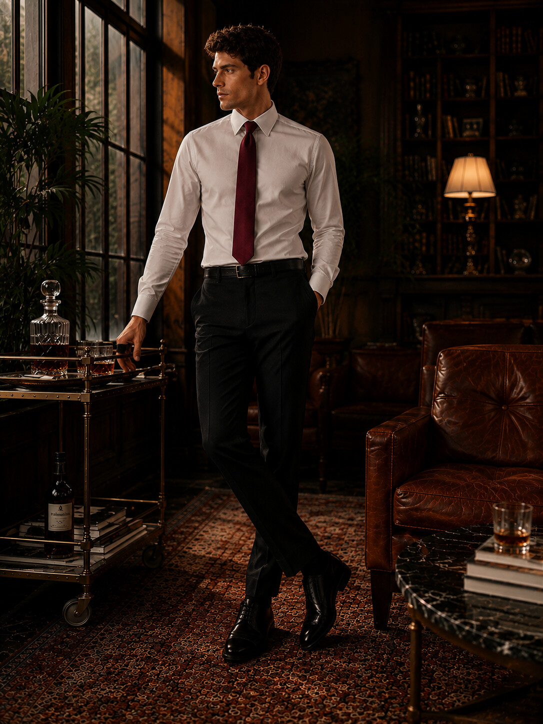 Black Solid Suit Jacket
