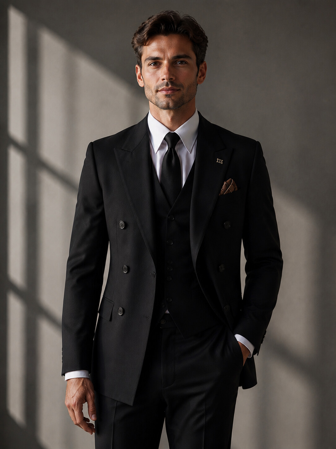 Slim Fit Essential Black Suit