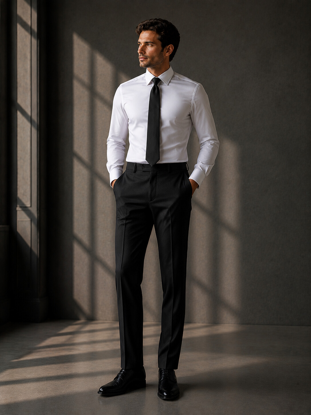 Slim Fit Essential Black Suit