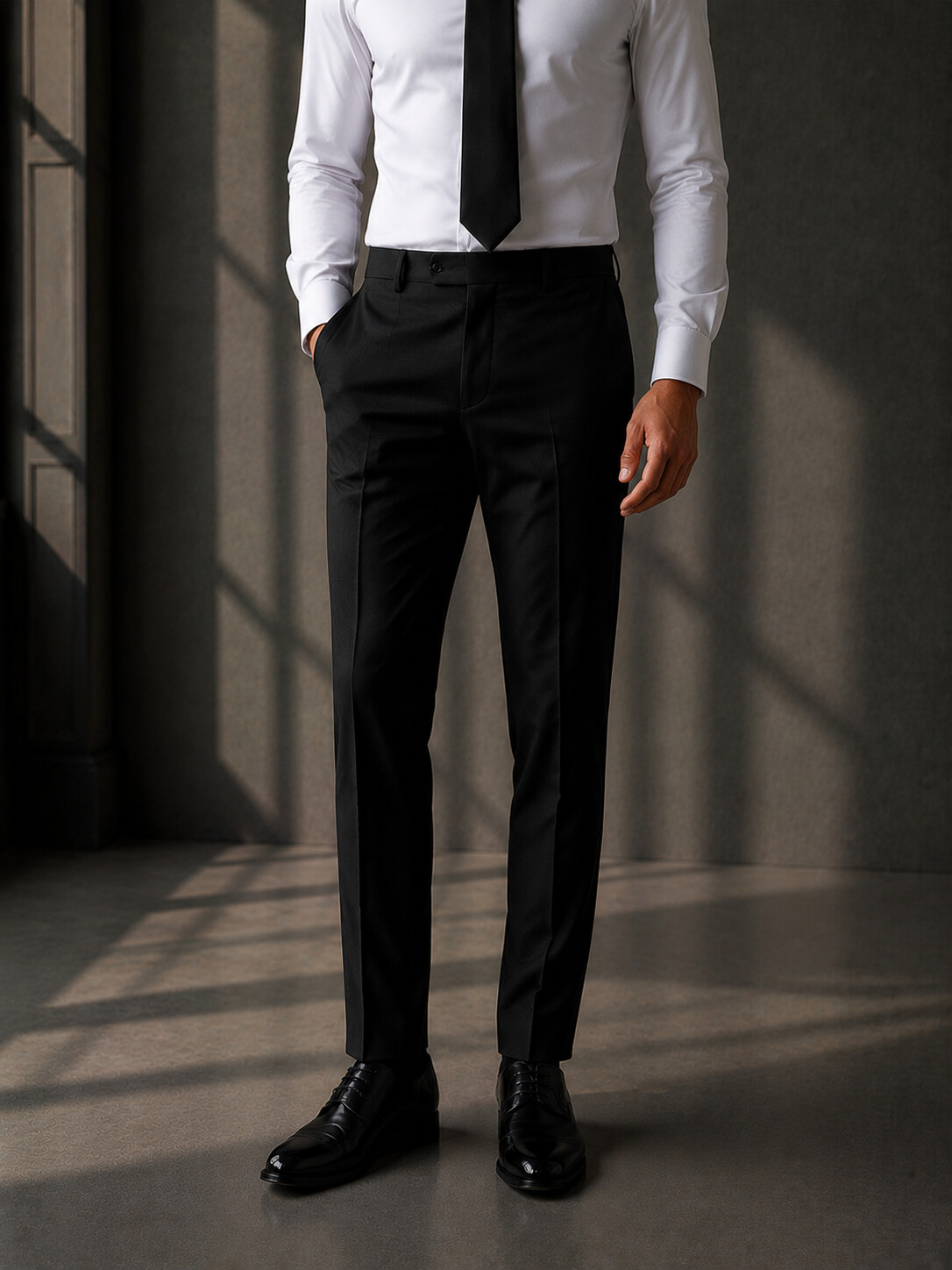 Slim Fit Essential Black Suit