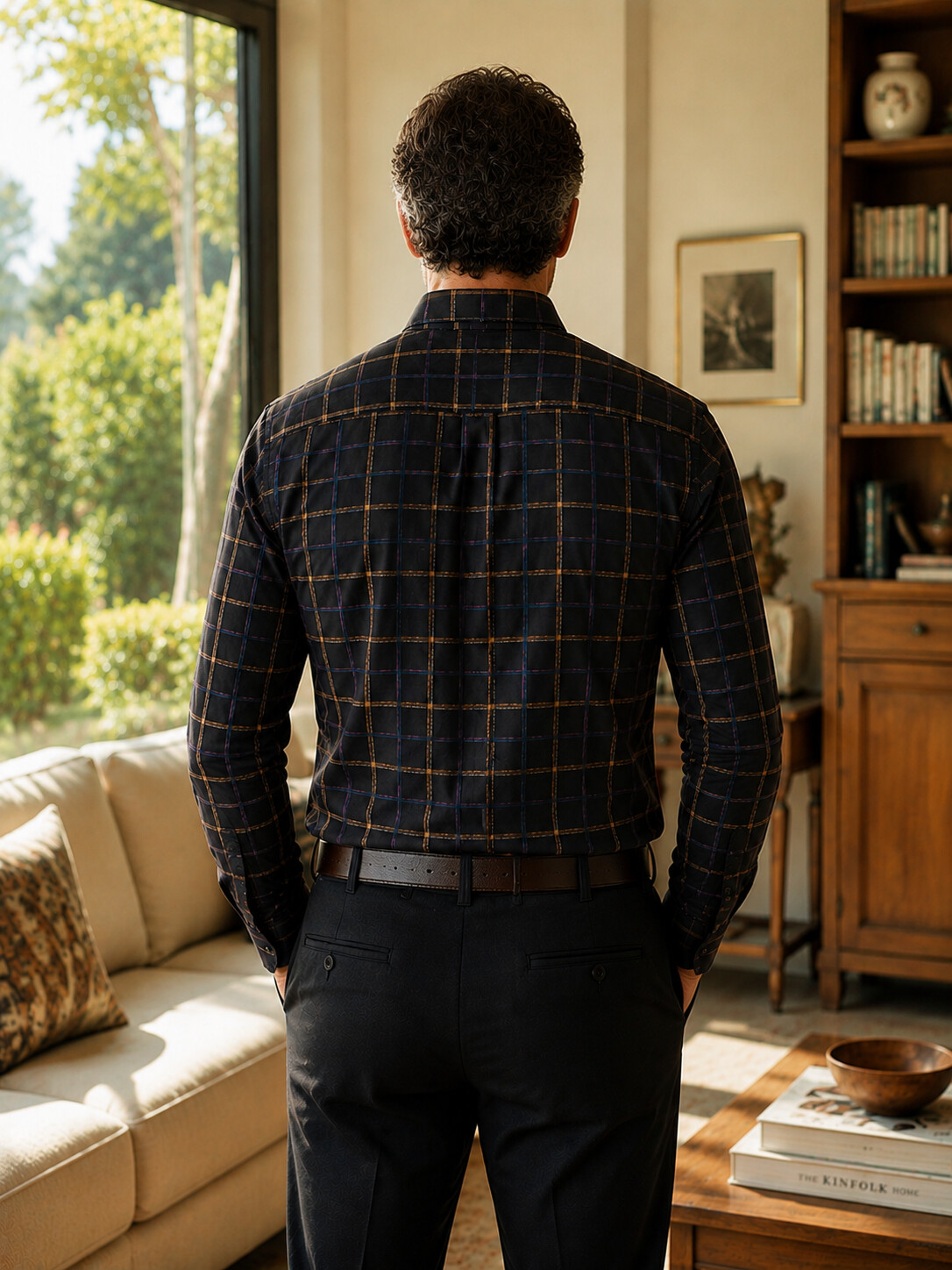 Classic Cotton Flannel Shirt-Bellvero