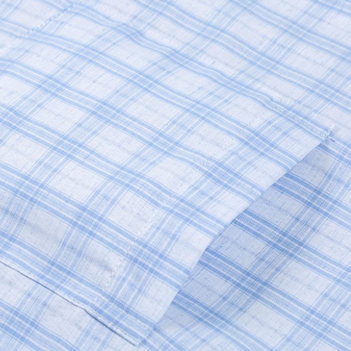 Linen Cotton Blend Plaid Shirt-Bellvero