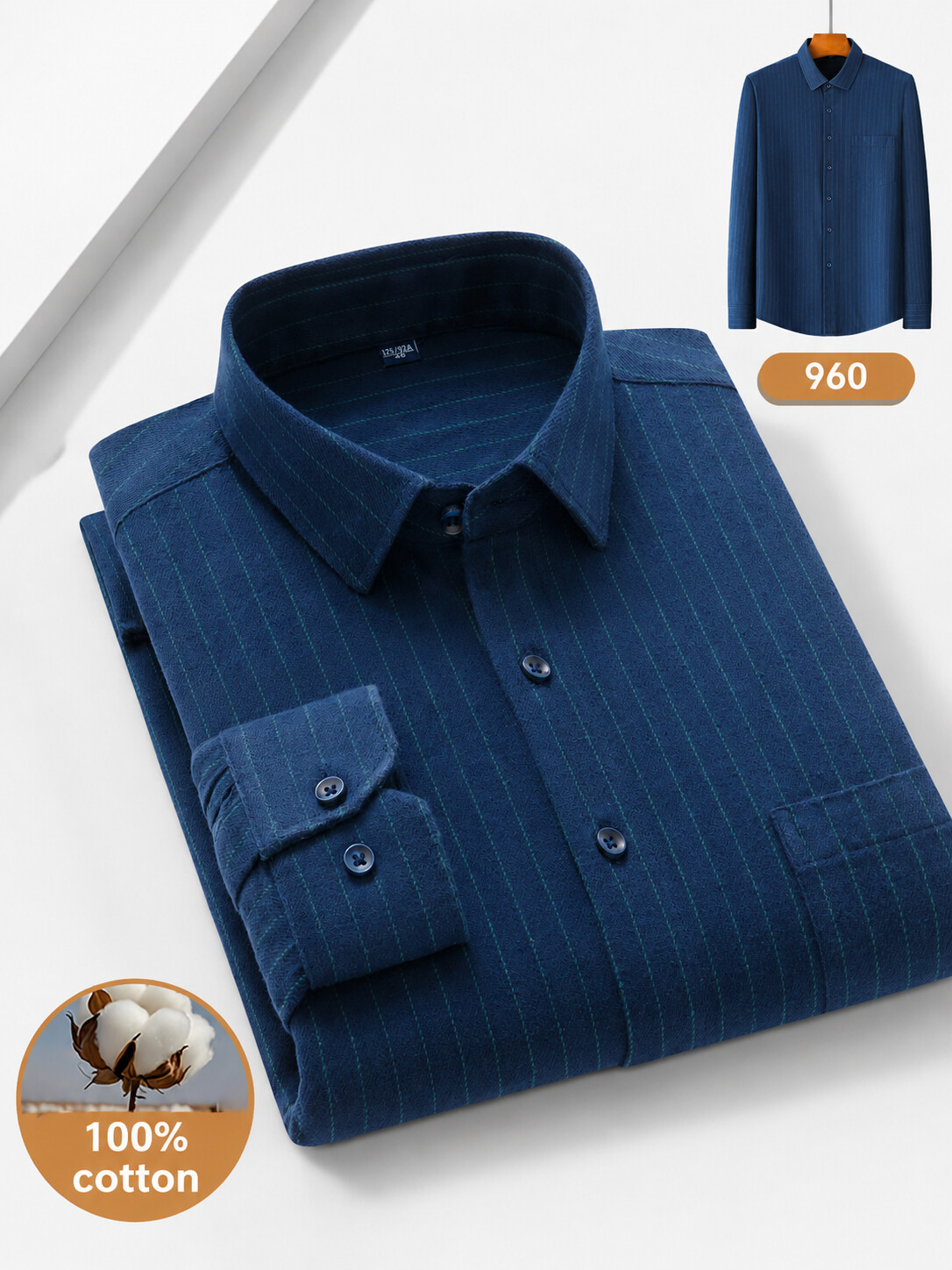 Cotton Check Business Shirt-Bellvero