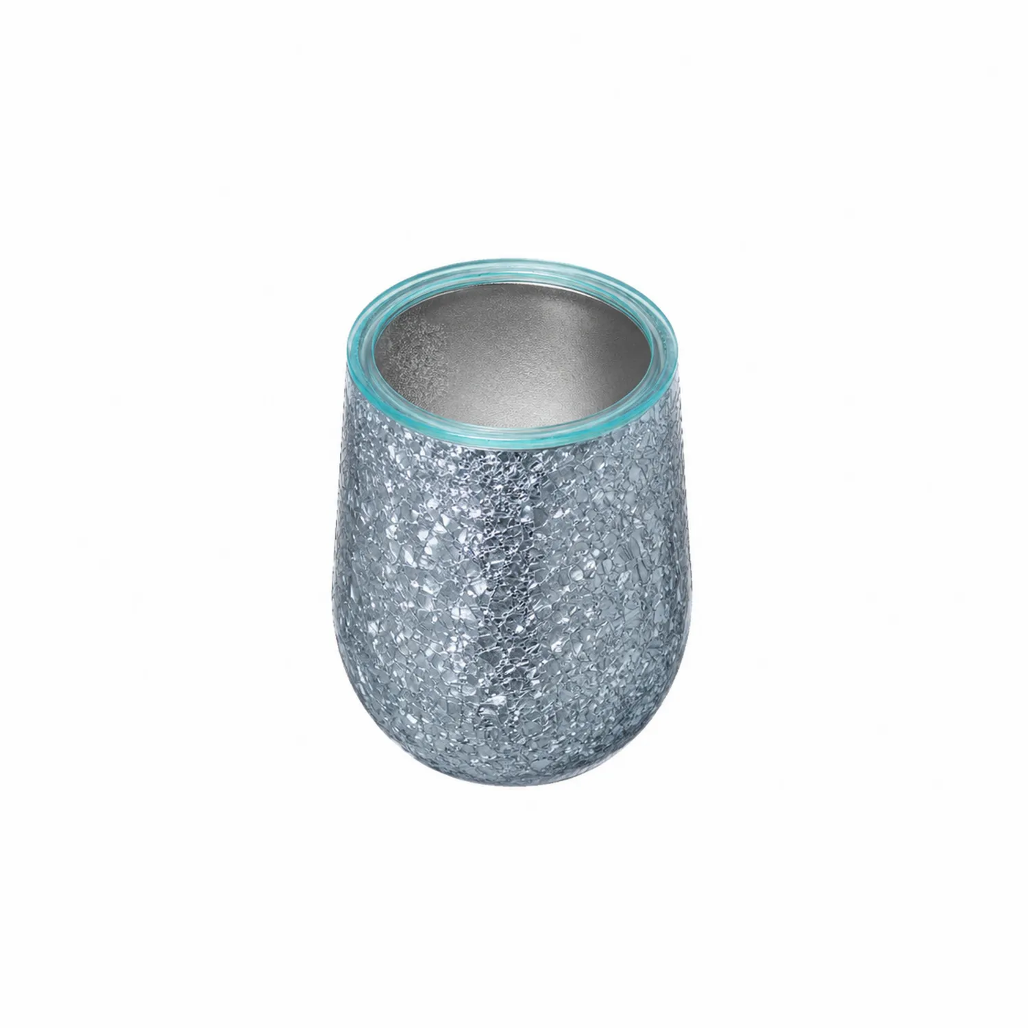 Vaso isotérmico de doble pared mosaico azul 300ml