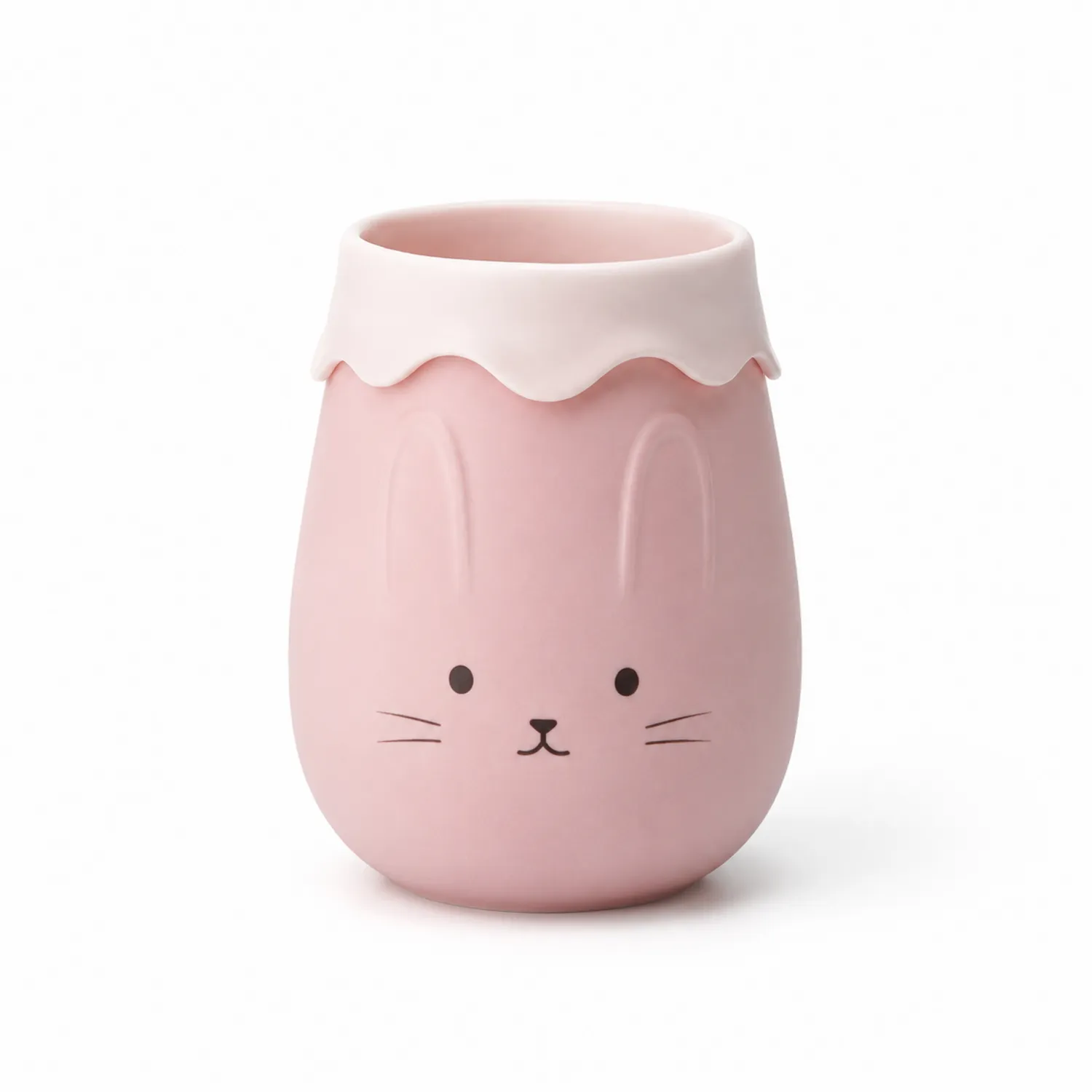 Taza de cerámica con diseño de conejo rosa