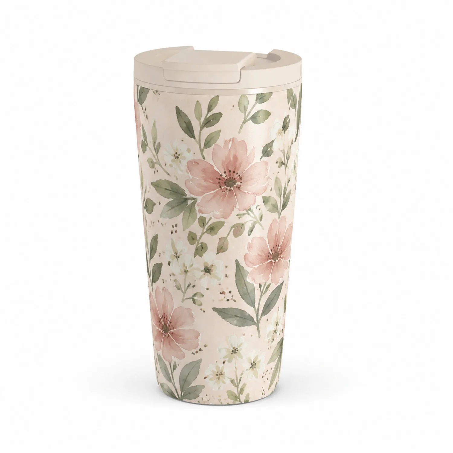 Taza Térmica de Viaje con Diseño Floral 400ml