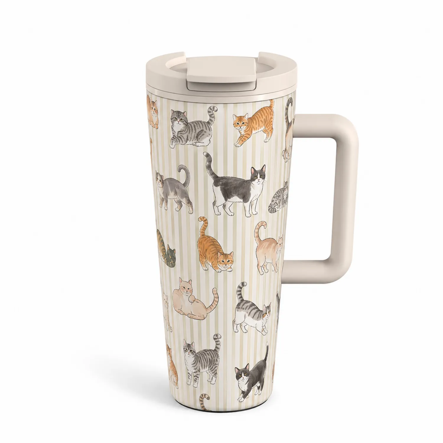 Taza Térmica de Viaje con Diseño de Gatos 450ml